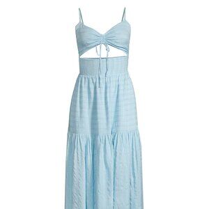 16. Women's Zuri Tiered MIDI-Dress in Sky Blue